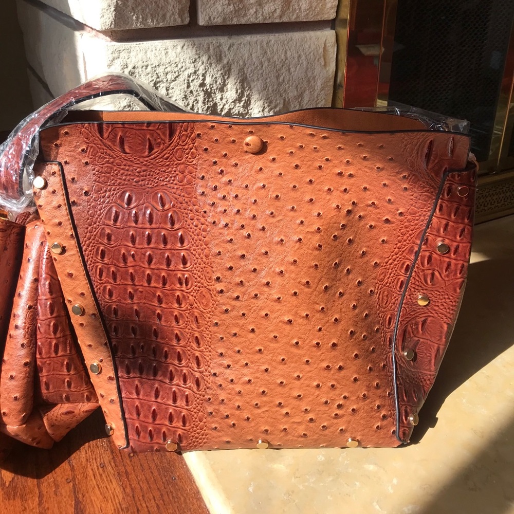 Vegan Ostrich Leather Set